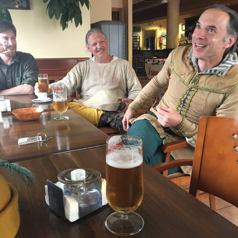 Beers and laughter with Matt, Marc, Christian, and Felipe at the end of the first day. We hung out at the Hotel Moneda in O Cadavo Baleira waiting with so much yearning for the dinner hour to arrive.