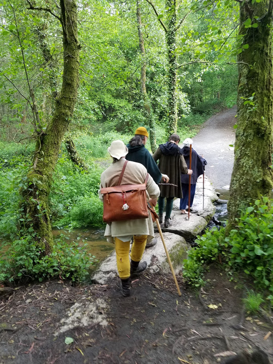 We crossed many streams in our travels, and they often had rock bridges. Photo by Stephen Callahan.