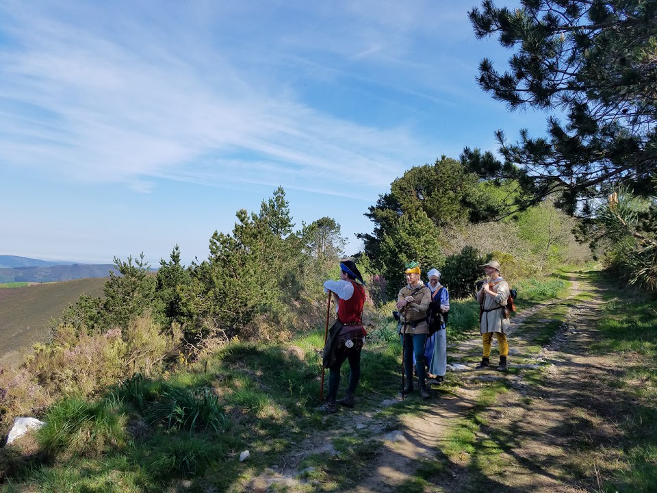 Here we are, admiring another stunning vista on a mountain top.